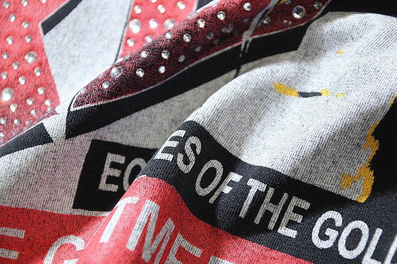 VALE USA Rhinestone Dreams Graphic T-Shirt — detail