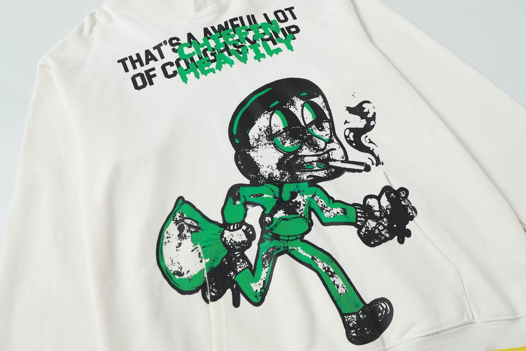 THAT'S A AWFUL LOT OF COUGH SYRUP Tomorrow Star Graphic Hoodie — detail