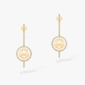 Messika Lucky Move Arrow Pink Gold Cubic Zirconia Earrings