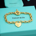 Tiffany Tag Chain 18K Gold Bracelet