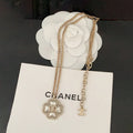 Chanel Camellia Pearl 18K Gold Necklace