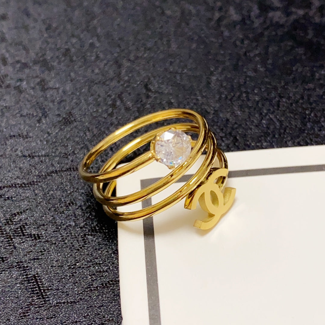 Chanel Vintage Pearl 18K Gold Ring