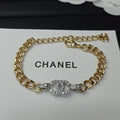 Chanel Diamond Chain 18K Gold Bracelet
