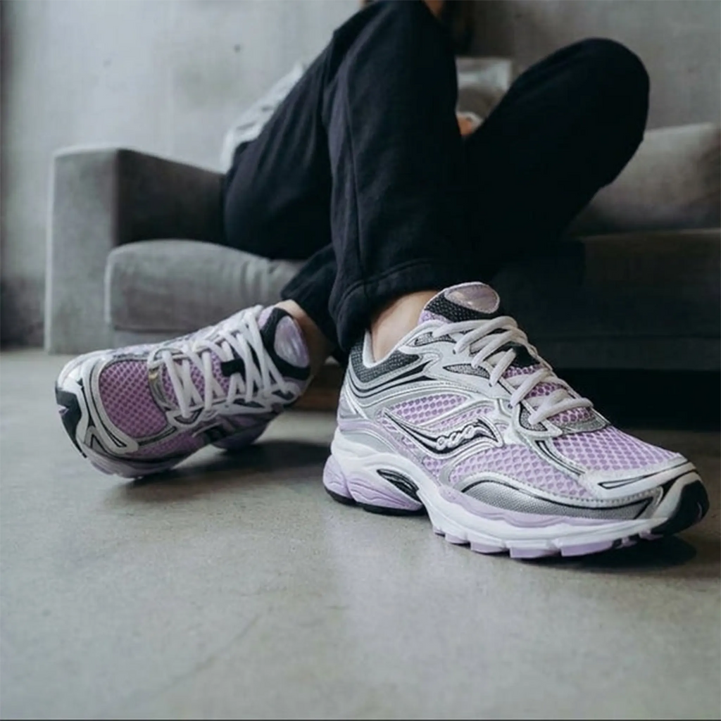 Saucony Progrid Omni 9 Silver Lilac Sneakers