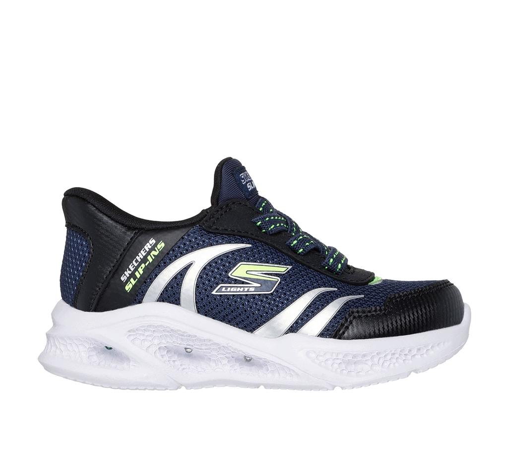 Skechers Slip-ins: Meteor-Lights - Brisk-Beams, NAVY / BLACK