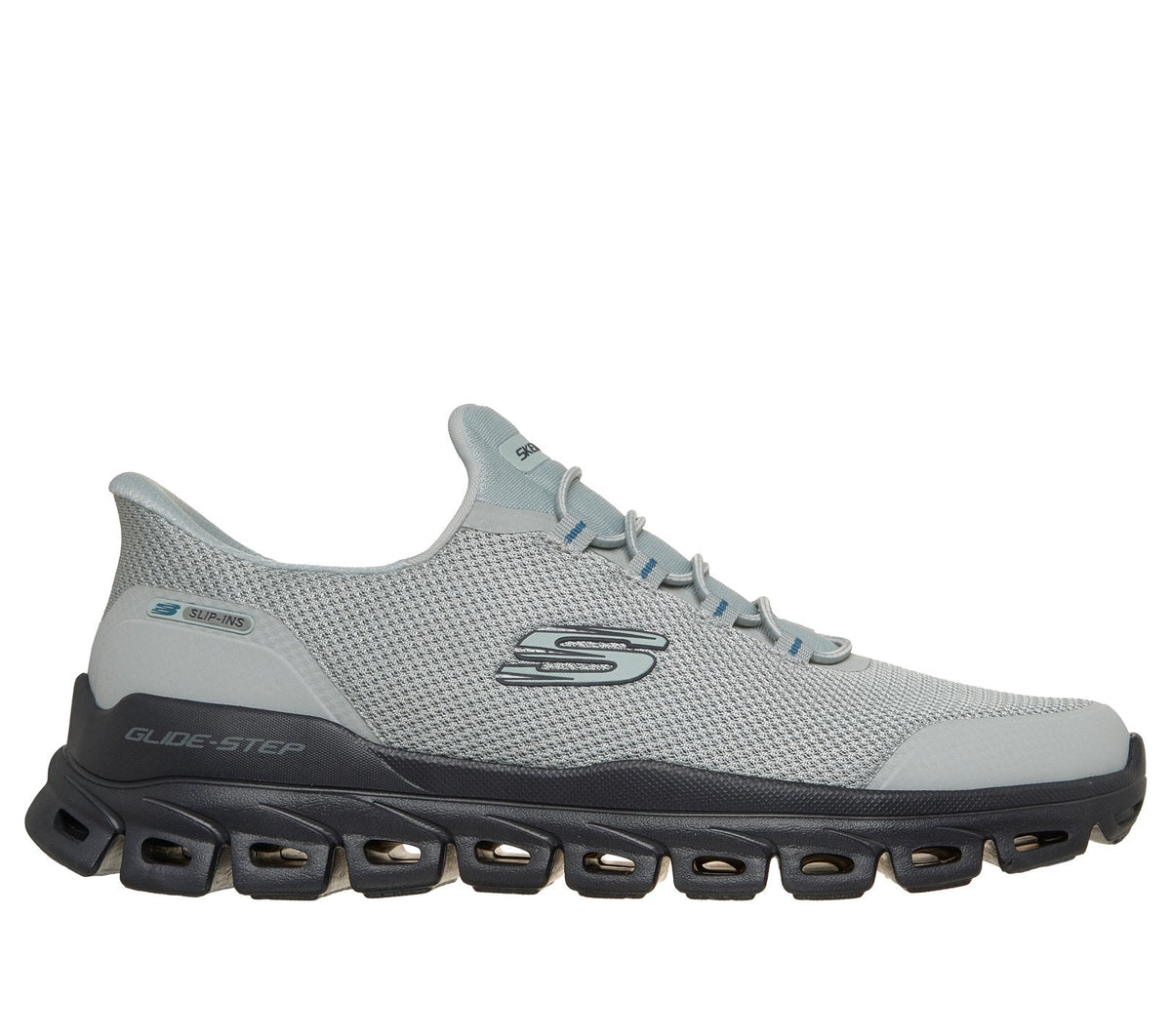 Skechers Slip-ins: Glide-Step - Remnynt, LIGHT GRAY / BLACK
