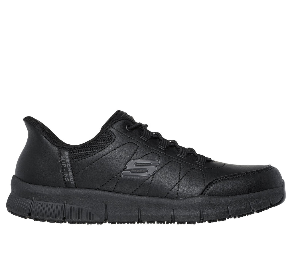 Skechers Slip-ins Work: Nampa - Knotly, BLACK