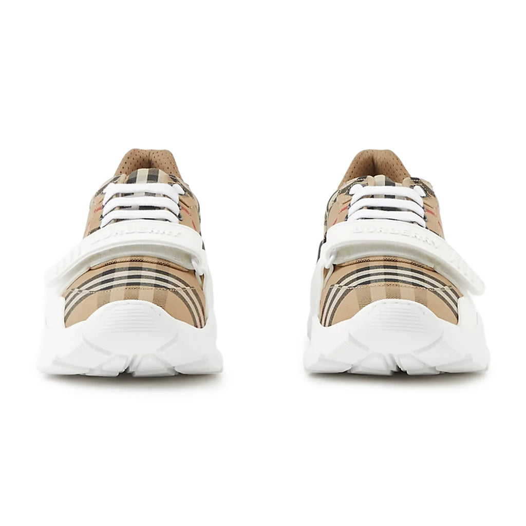 Burberry Vintage Check Cotton Sneaker - Beige