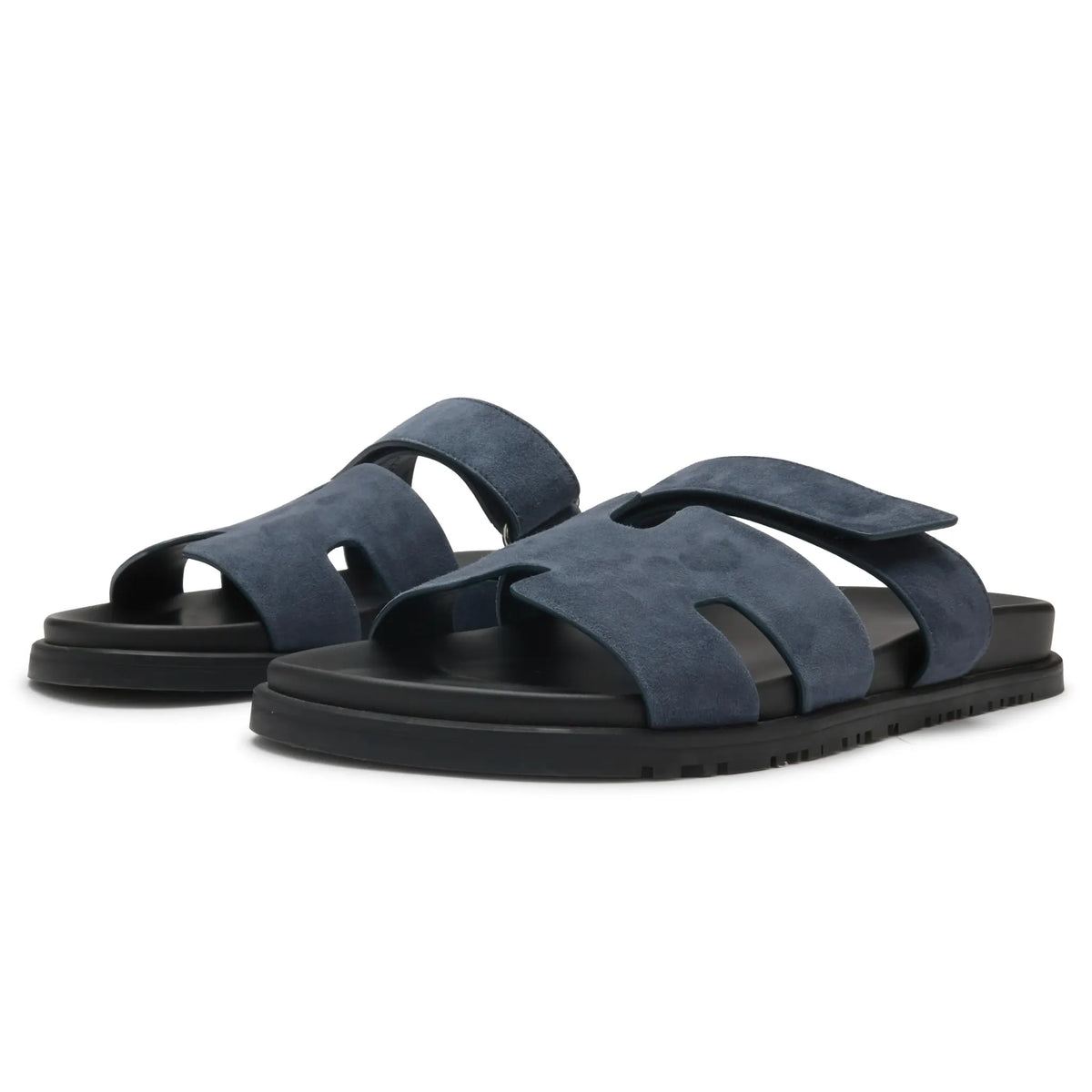 Hermès Paris Preloved - Hermes Paris Chypre Suede Blue Sandals