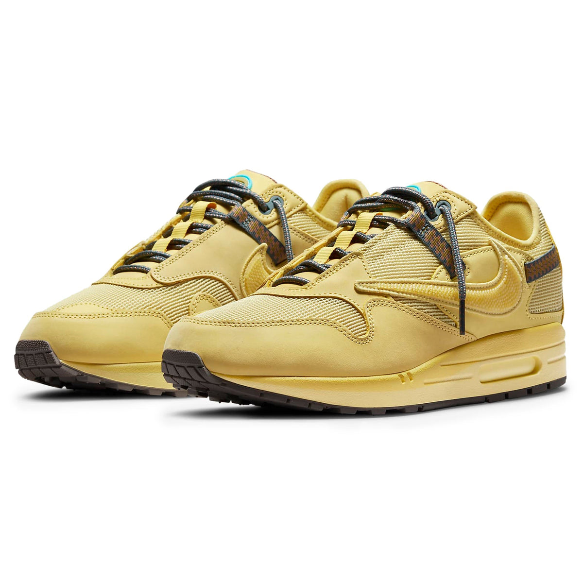 Travis Scott x Nike Air Max 1 Saturn Gold Sneakers - Yellow