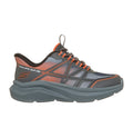 Skechers Slip-ins: Microspec Velocity - Grid-Shift, CHARCOAL / ORANGE