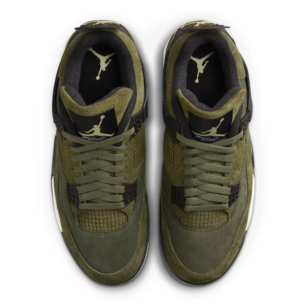 Air Jordan 4 Retro SE Craft Olive Sneakers - Green