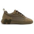 Hermes Paris Bouncing Nylon Suede Sneaker Vert Tundra