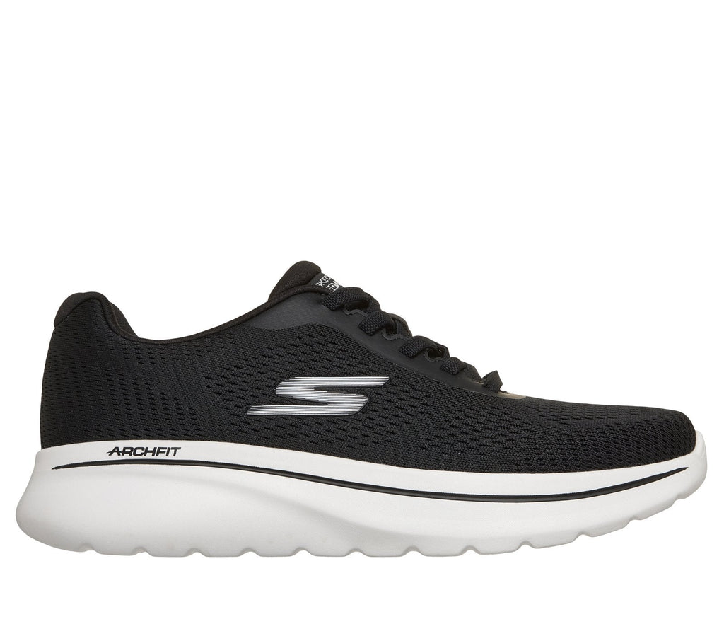 Relaxed Fit: GO WALK Arch Fit N-Joy - Junie, BLACK / WHITE