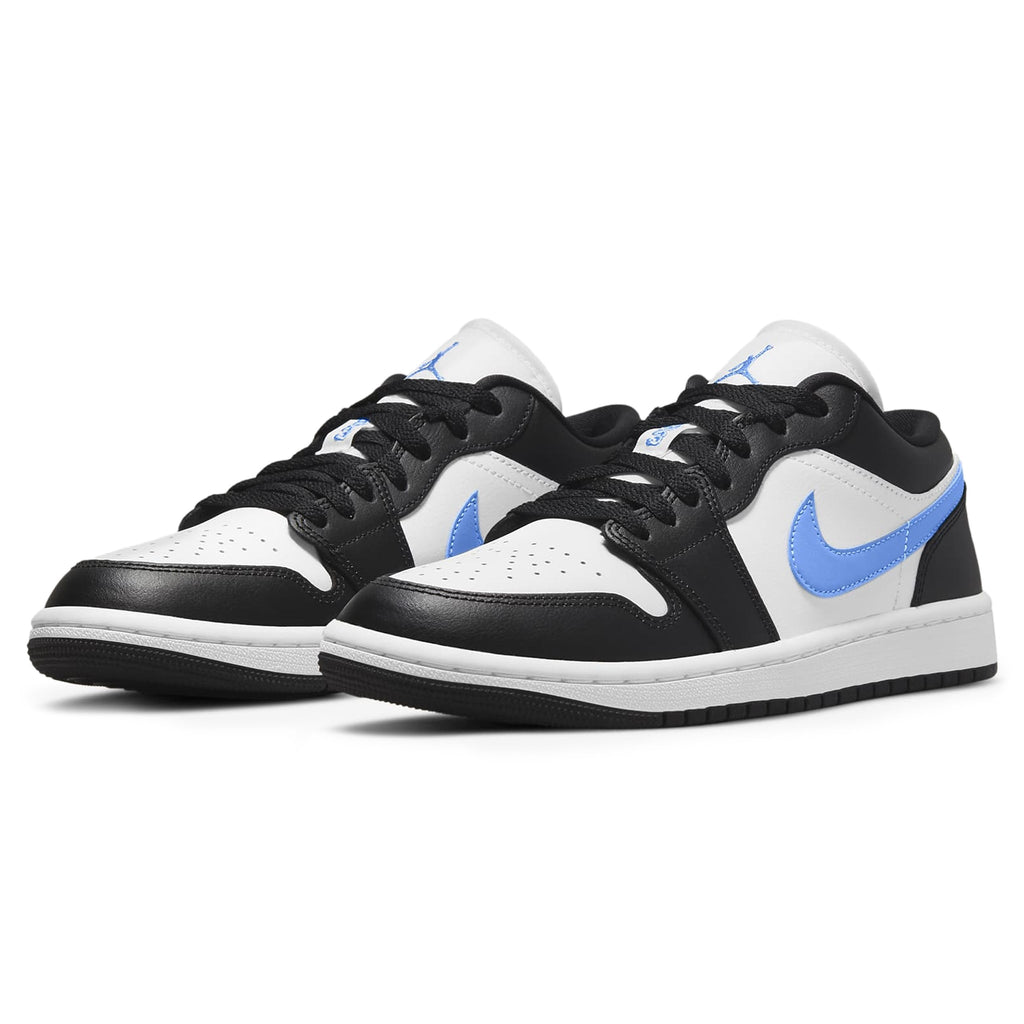 Air Jordan 1 Low Black University Blue White - Women's Sneakers