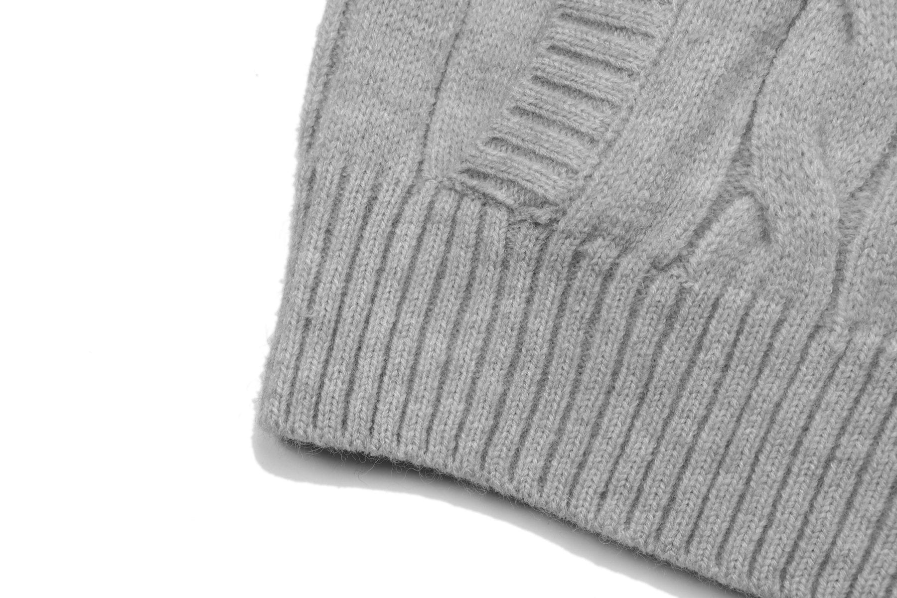 Test2-Ralph Lauren Cable-Knit Quarter-Zip Sweater — detail